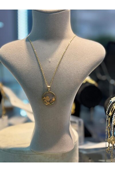 staınless steel Steel Clover Detailed Necklace