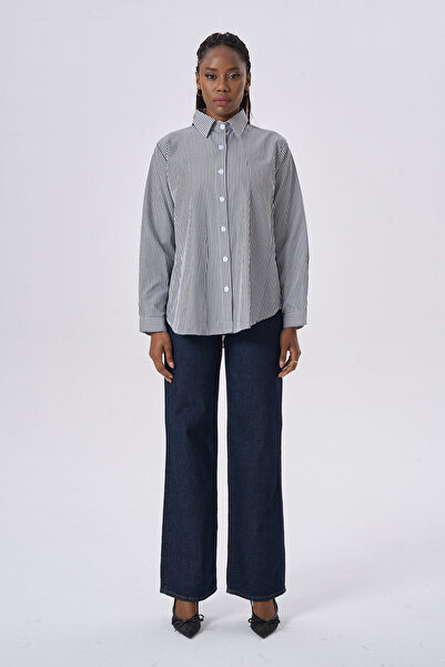 HANIQA Μοντέρνο και κομψό καθημερινό ριγέ πουκάμισο