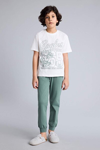 DeFacto Regular Fit 2-Piece Pajama Set for Boys H3538A826Sm