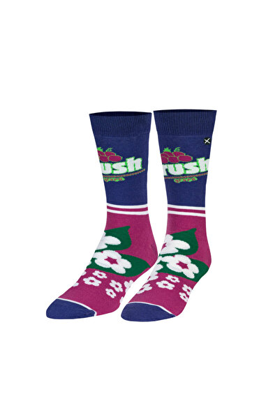 odd sox Κάλτσες με σχέδιο σχισμένης σταφύλιας και ρίγα, ύψους μέσου επιπέδου.