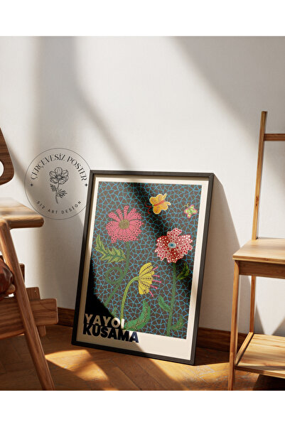 512 STORE Yayoi Kusama Duvar Dekor Çerçevesiz Kuşe Kağıt Poster Ev Modern Est...