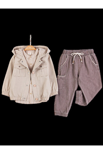 The-kid.co BECOMING HIPSTER JACKET SET - BEIGE
