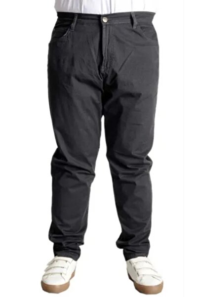 cusseli Παντελόνι μεγάλου μεγέθους Λινό 5Cep Milano Classic 20902 Ανθρακί