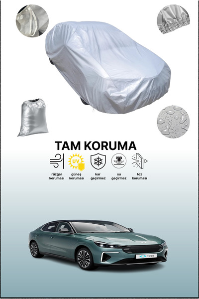dokaca Gray Togg T10F Compatible Auto Tarpaulin, Car Tarpaulin, Protective Cover
