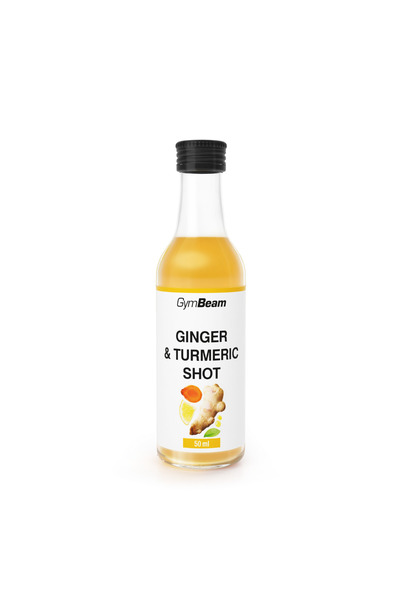 GymBeam Shot de ghimbir și turmeric, 50 ml, fără aromă