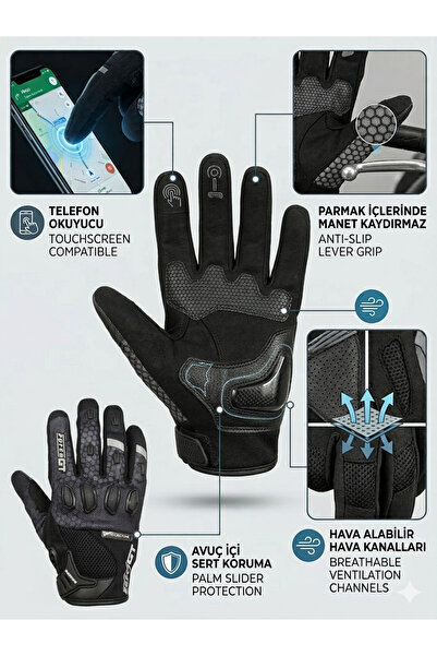 Forte GT MEVSİMLİK EN CE13594 SERTİFİKALI RAHAT AVUÇ İÇİ KORUMALI ELDİVEN