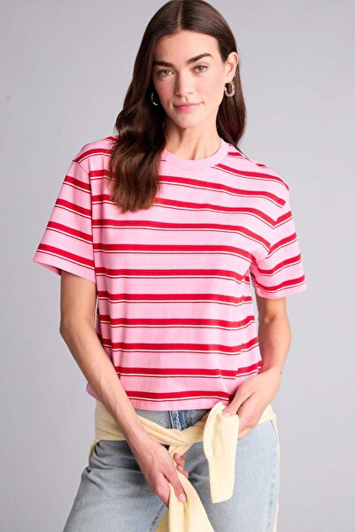 DeFacto Tricou Relax Fit cu dungi H6451AX26SM