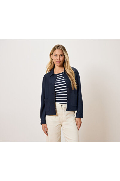Tchibo Kadın Jersey Ceket, Mavi
