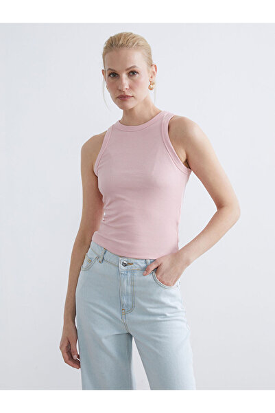 LC Waikiki Pink Crew Neck Women's Tank Top