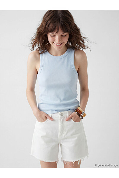 LC Waikiki قميص نسائي بدون أكمام من RMZ GİYİM FARKIYA بياقة روبا