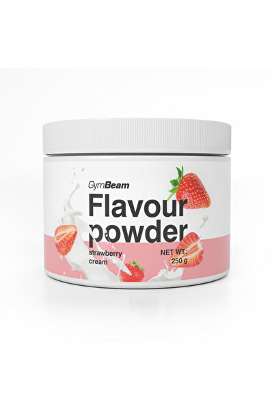 GymBeam Pudră aromatizantă, 250 g, cremă de căpșuni