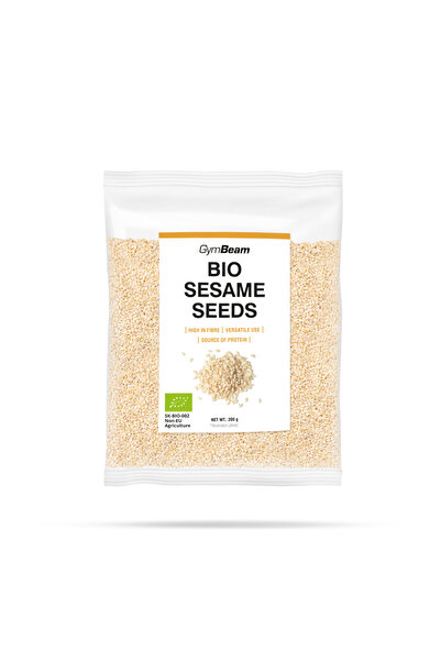 GymBeam BIO Hulled Sesame Seeds, 200 g