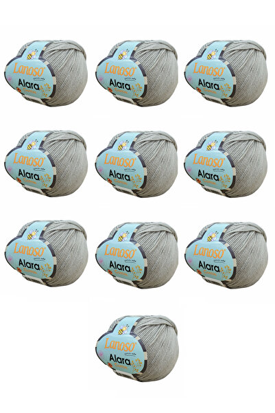 Lanoso Fir de bumbac Alara, pachet de 10 bucăți, 50 gr, 140 m, bumbac și acri...