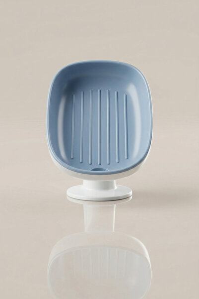 KHAKMA Soap Dish Practical Suction Cup Non-Stick Solid Soap Dish with Water D...