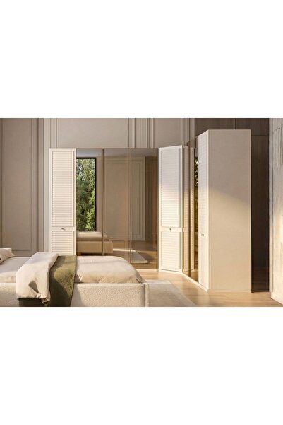Doressa Home Hella Reflekte Camlı Köşe Gardırop