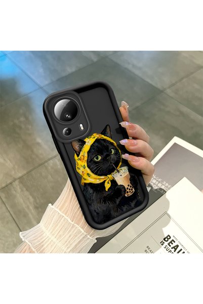 CASEVIBE حافظة هاتف متوافقة مع Mi 13 Lite من السيليكون ممتصة للصدمات مع شكل ق...