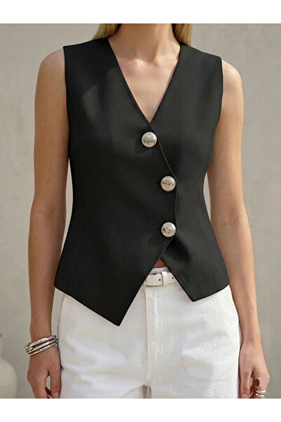 For Angels سترة صيفية محبوكة مزدوجة الصدر