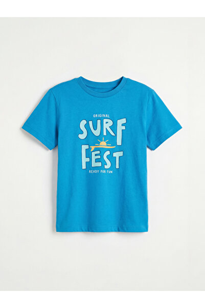 LC Waikiki Boy's Printed Combed Cotton T-Shirt