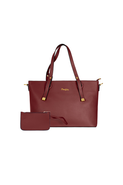 PARAJOHN Women's PU Leather Tote Bag Elegant Shoulder Handbag Large Capacity ...