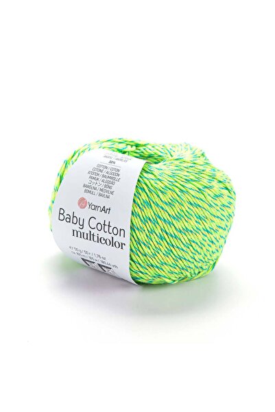 Yarnart خيط حياكة قطني متعدد الألوان للأطفال 5213 إبرولي