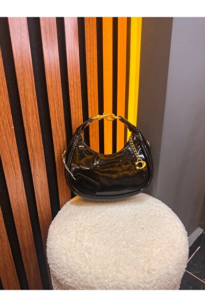 çantaevim Alme Oval gold mini el omuz çantası