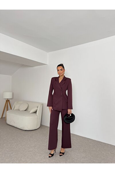 Nesil SET JACHETĂ ȘI PANTALONI DE DAMĂ CU PATRU NASTURI