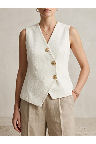 For Angels سترة صيفية محبوكة مزدوجة الصدر