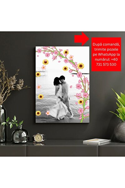 Bpestore Personalized Canvas Picture - Romantic Gift, Elegant Home Decor