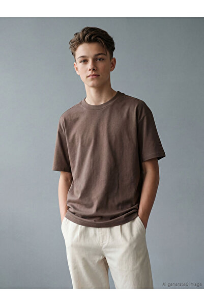 LC Waikiki RMZ GİYİM FARKIYA تي شيرت كلاسيكي للأولاد بياقة روبا