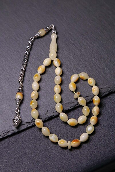 TESBİHKENTİ Tasbih din chihlimbar cu ciucuri argintii, lungime până la gleznă