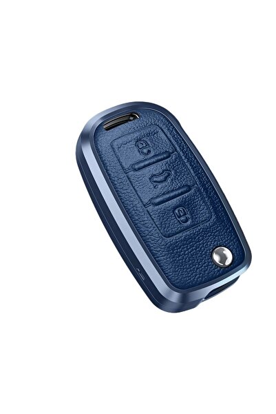 VW Husă cheie din aluminiu și piele pentru