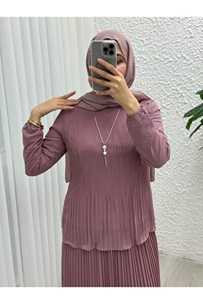 Queyla ECRİN PLİSELİ ŞİFON BLUZ