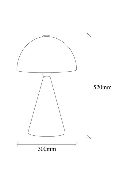 AmberLED Metal Finished Single Table Lamp White with Decorative Elements