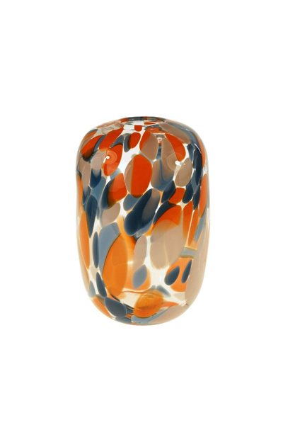 Azay Vază de sticlă Lilli multicoloră pastel 18x18x26.5 cm