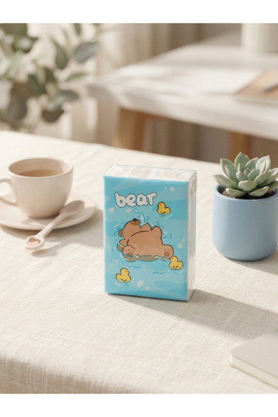 Dörtel Tedarik Cute Designed Mini Pocket Tissue Paper Napkin 1 Piece