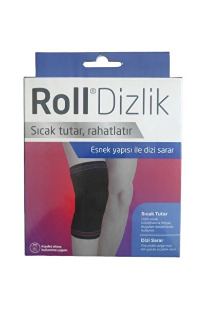 Roll Wool Knee Pad Black 100% Wool