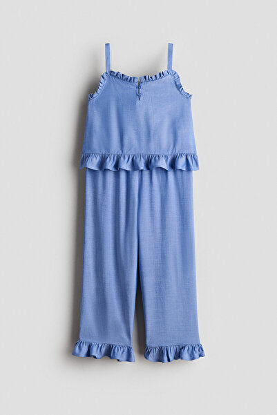 H&M 2 Parçalı Fırfırlı Gofre Set