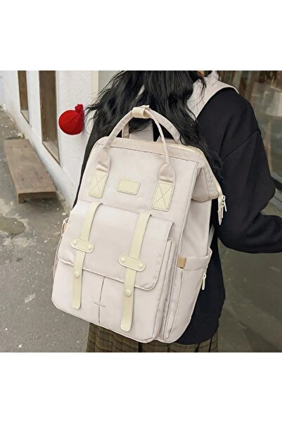 zola Multifunctional baby diaper backpack, multiple pockets, 40x30x15 cm, beige