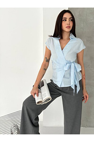 Noa&Noa Αμάνικο πουκάμισο με διπλό γιακά