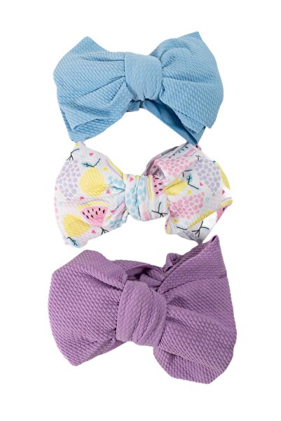 Bambimici - Mira Assorted Big Ribbon Bow Headband for Babies - Multicolor
