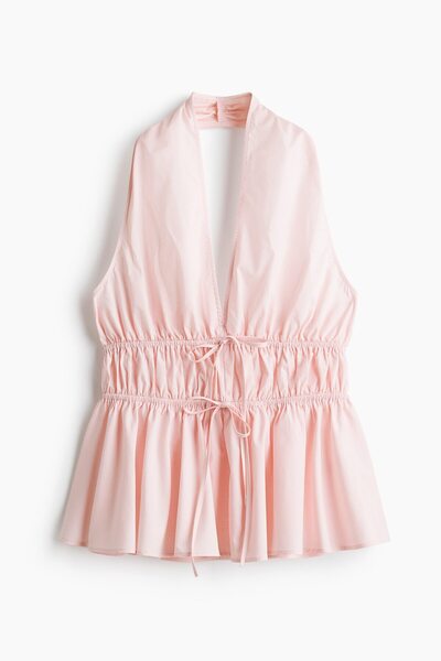 H&M Peplumlu ve Boyundan Askılı Üst