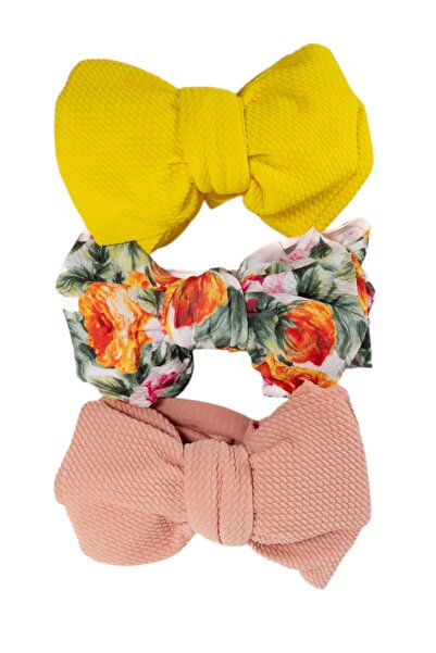Bambimici - Mira Assorted Big Ribbon Bow Headband for Babies - Multicolor