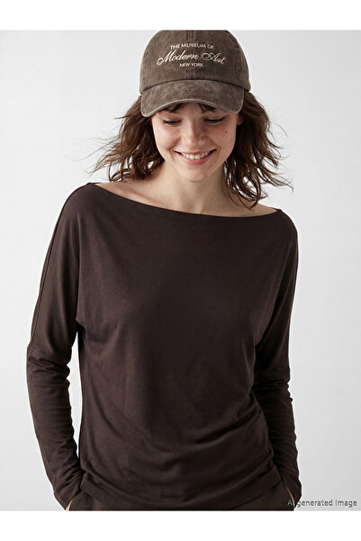 LC Waikiki Rmz Gi̇yi̇m Farkiyla Wide Roba Collar Flowy Blouse