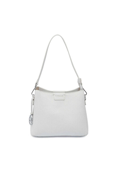 Tergan Beyaz Hakiki Deri Kadın Omuz Çantası - S26Y1BC80172-B69