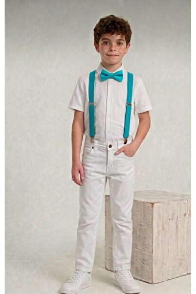 NACAR STORE Ținută pentru băieți, 23 aprilie, 29 octombrie, pantaloni albi, c...