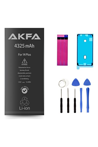 Akfa Iphone 14 Plus Uyumlu %40 Güçlendirilmiş Telefon Bataryası 4710 Mah Tami...