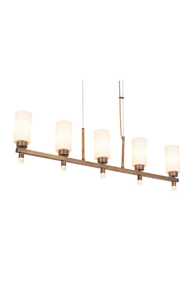 Avonni 1948-5EY Eskitme Kaplama Modern Avize E27 Metal Cam H: 70 cm, WxD: 15x...