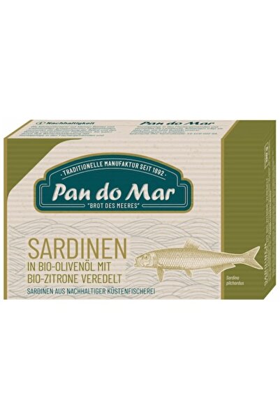 Pan do Mar Σαρδέλες σε βιολογικό ελαιόλαδο με λεμόνι 120 γρ.