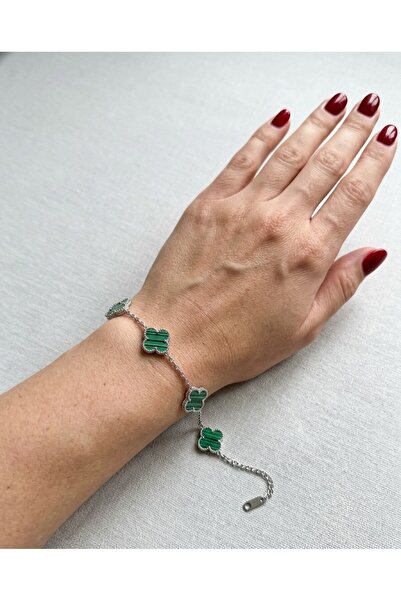 Mutenaura Stainless Steel Clover Bracelet