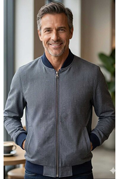 ganini New Product Double-Sided (Grey & Cream) Men's Seasonal Coat with Ribbe...